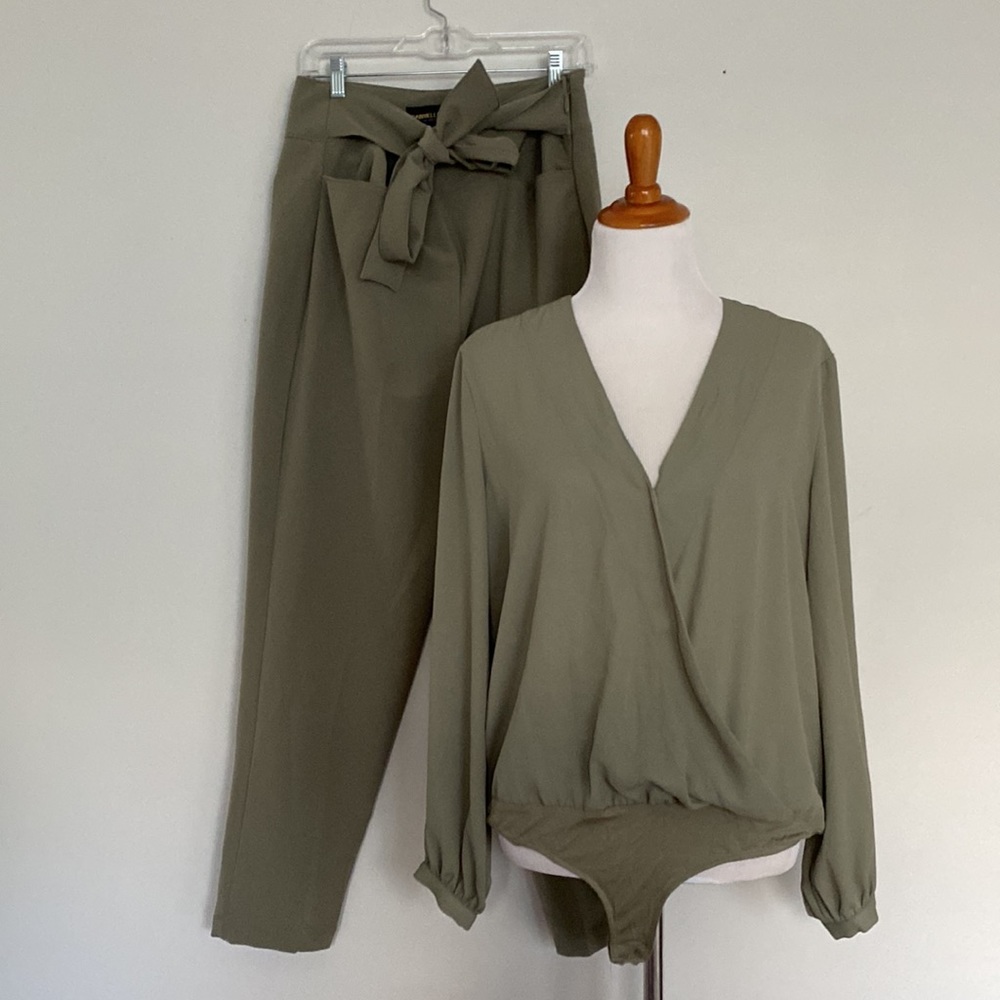 Green Two Piece Jumpsuit Only Worn Once